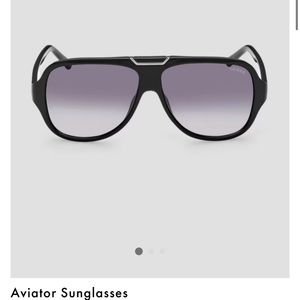 GUESS men’s aviator silver sunglasses